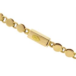 Early 20th century gold split pearl and turquoise necklace, stamped 15ct, in velvet and silk lined box by London & Ryder, New Bond Street