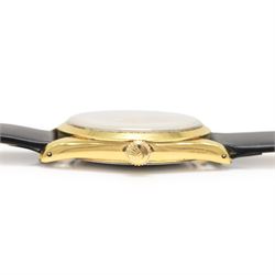 Tudor Oyster-Prince gentleman's stainless steel and gold-plated automatic presentation wristwatch, circa 1967, Ref. 7965, serial No, 592716, silvered dial with baton and Arabic hour markers, on black leather strap