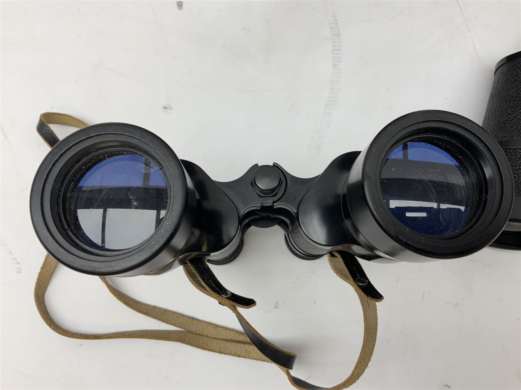 Carl Zeiss Jena Jenautic 7 x 50 binoculars, serial no. 4832985, together with a further Ross London 12 x 40 pair, both with cases
