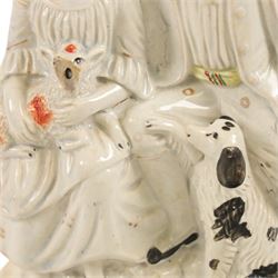 Collection of Staffordshire figures, including Princess Royal, Highlander etc 