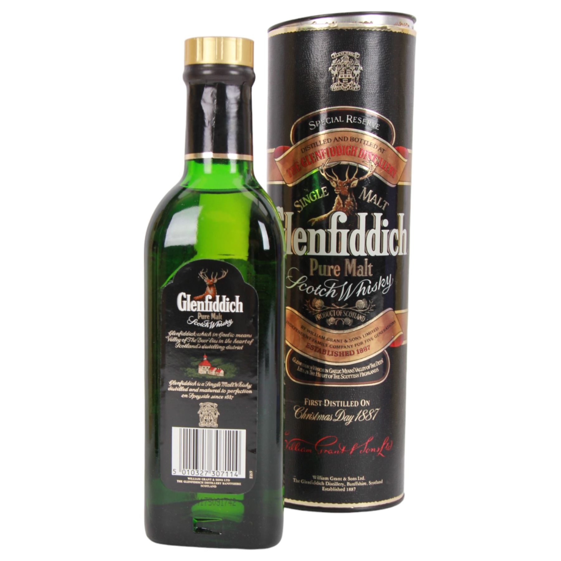Mixed single malt Scotch whisky, comprising Glenlivet 12 year old, Famous Grouse 10 year old, Glen Grant 5 year old and Glenfiddich Special Reserve, various contents and proof, all with original boxes   