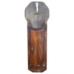 19th century inlaid mahogany tavern clock case