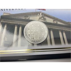 Commemorative coins and covers, including '80th Anniversary of the Battle of Britain' coin cover with Solomon Islands 2020 half dollar, 'Royal National Lifeboat Institution' coin cover with Alderney 2021 five pounds, 'Queen Elizabeth II's 95th Birthday' coin cover with Solomon Islands 2021 half dollar, other similar coin covers all in Harrington and Byrne folders, The Royal Mail 'HM The Queen's 95th Birthday' coin cover with 2021 five pounds and Queen Elizabeth II Isle of Man 2020 'Peter Pan' fifty pence coin collection in card folder