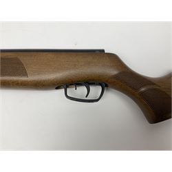 BSA Meteor Mk7 .22 air rifle with break barrel action L110cm overall no.WE-331279-14; in original cardboard box NB: AGE RESTRICTIONS APPLY TO THE PURCHASE OF THIS LOT.