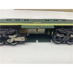 Hornby Dublo - 3-rail 3234 Deltic Type Diesel Co-Co locomotive 'St. Paddy' No.D9001 in BR two-tone green; in later unassociated plain box