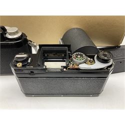 Nikon F-401 camera body, serial no. 2064766, together with Nikon Shutter Speed range, serial no.106395, and other Nikon equipment and camera bodies 