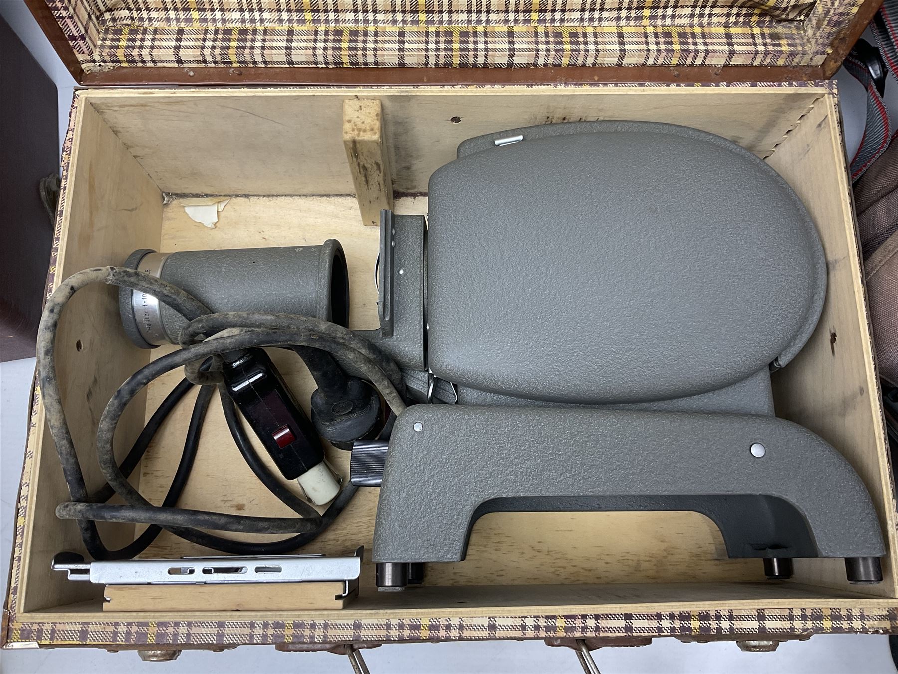 Canon T50 camera body, together with lenses and other camera equipment, projector etc