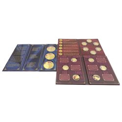 Baird and Co five ounce fine silver bullion 'Britannia Coin Bar', formed from a one ounce United Kingdom one ounce silver Britannia coin set into a four ounce bar, cased with Westminster certificate, together with various Queen Elizabeth II commemorative coins or medallions in card folders