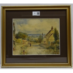  James Ulric Walmsley (British 1860-1954): Fylingthorpe near Robin Hoods Bay, watercolour signed 19cm x 24cm  DDS - Artist's resale rights may apply to this lot     