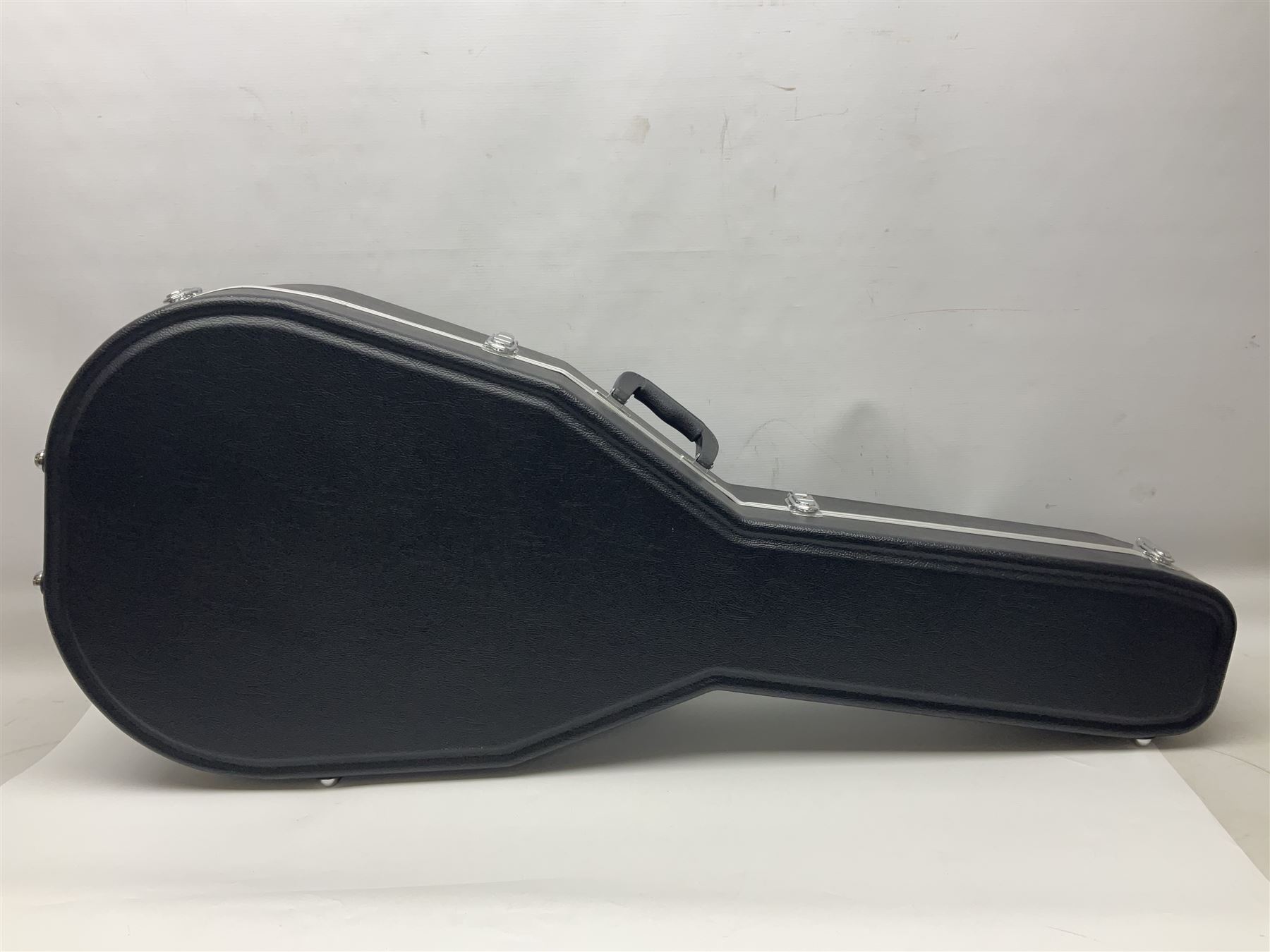 Gretsch Electromatic semi-acoustic guitar model G5129 in black and red with Bigsby tremolo, serial no.KS05063904; L105cm; in fitted hard carrying case