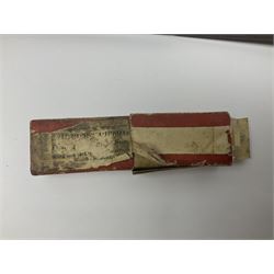 Brass sovereign scales and a part set of Georgian folding sovereign scales (one weight missing)