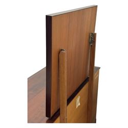 Stag Minstrel - mid-20th century mahogany dressing chest, rectangular top surmounted by adjustable mirror, the upper section fitted with four small drawers over two full-width drawers, on bracket feet