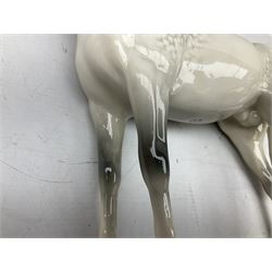 Beswick Large Hunter in grey no. 1734, printed mark beneath, H30cm