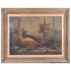 John E Hutchinson (British 1833-1910): Still Life of Game, oil on canvas signed and dated 1891, 54cm x 73cm 