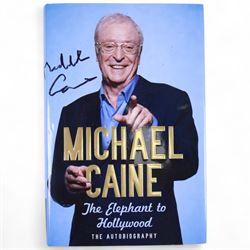 Michael Caine signed books and photographs, comprising 'The Elephant of Hollywood' autobiography and 'Blowing the Bloody Doors Off and Other Lessons in Life', black and white still from Funeral in Berlin and Sunday Times Magazine feature 'Caine on Caine'