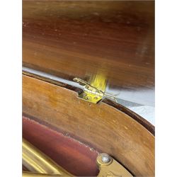  Antonin Petrof - Walnut overstrung baby grand piano, 7 0catve 85 key compass with original strings, tuning pins, damper felts and hammer heads, with roller keyboard action and iron frame, sustaining and una-corda pedals, sliding open lattice music desk, supported on square tapering legs with brass cups and castors, with inner ebonised key fall and ivorine label inscribed 'Supplied by Harrods, London'.