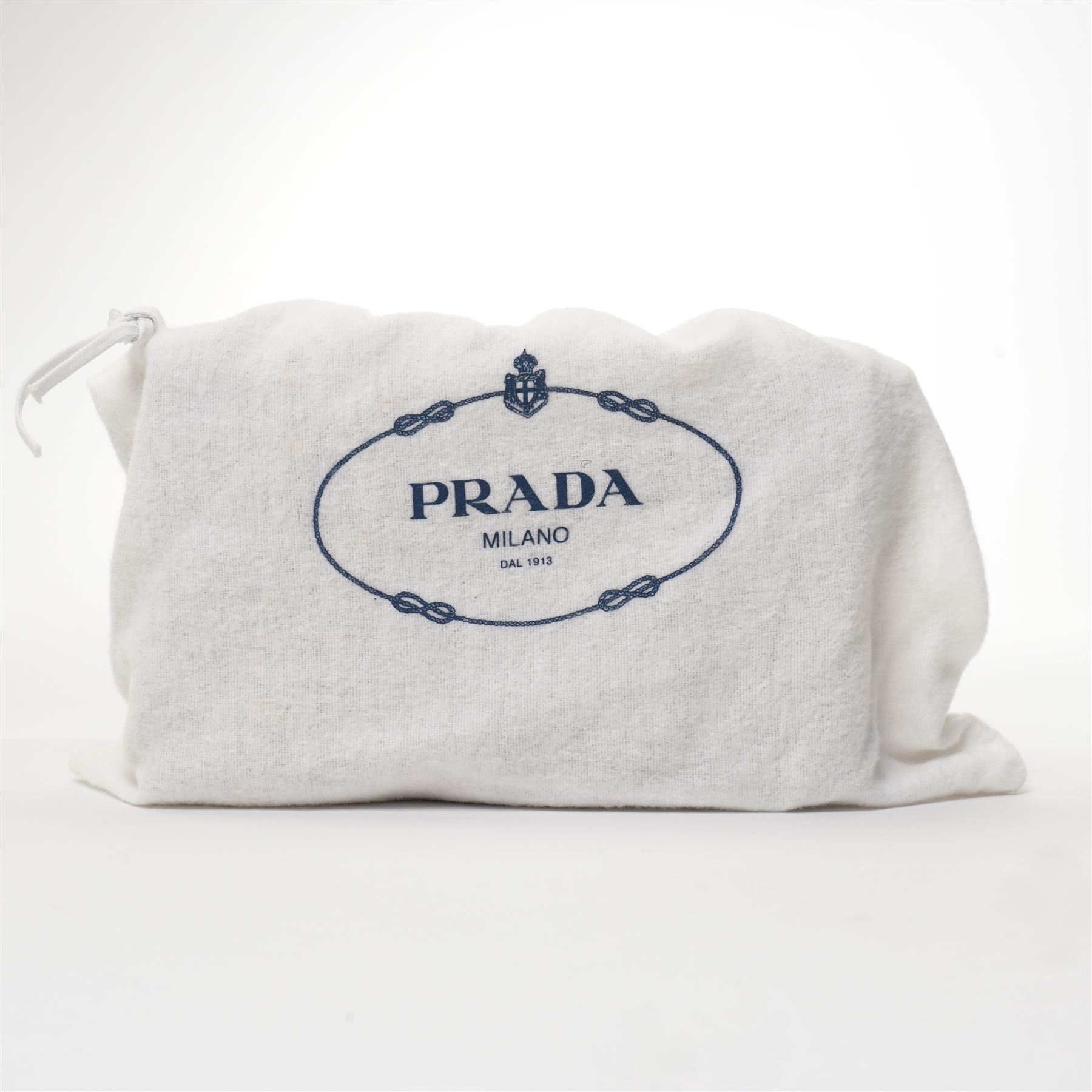 Prada - Saffiano Leather Mini Crossbody Bag, in structured nude-pink leather with detachable gold-tone chain shoulder or crossbody strap and hardware, Prada Milano raised logo, with crimson leather interior, unused with original dust bag