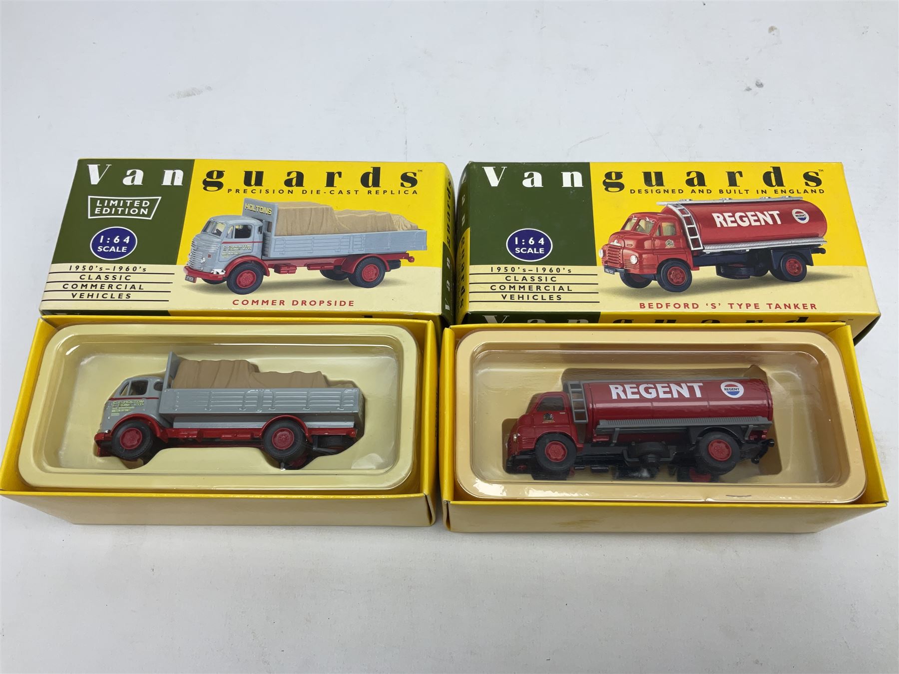 Nineteen Lledo Vanguards 1:64 scale 1950's-1960's Classic Commercial Vehicles die-cast models, all boxed (19)