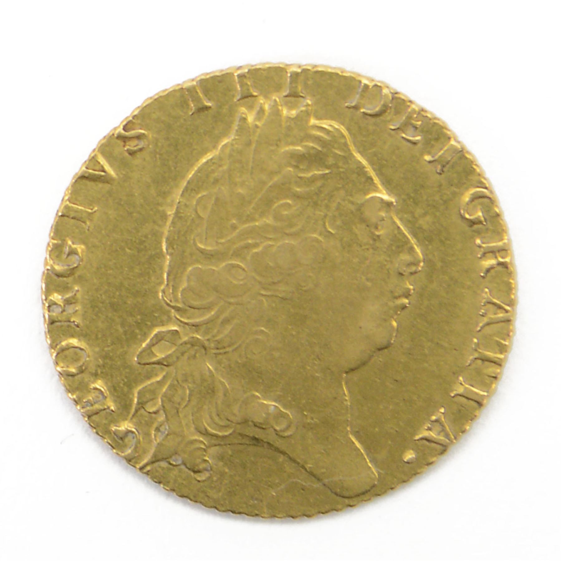 George III 1795 gold full spade guinea coin