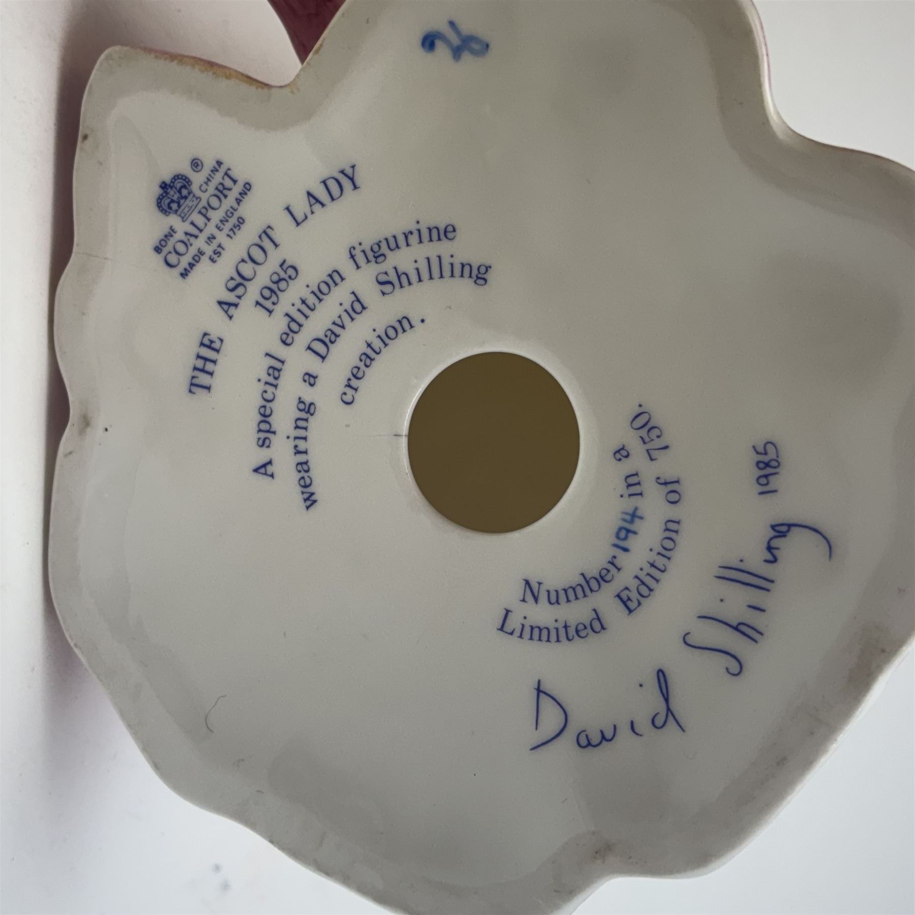 Coalport The Ascot Ladies set of six figures, comprising 1984, 1985, 1986, 1987,1988 and 1989, all with certificates and original boxes