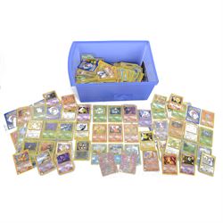 Collection of mainly vintage Pokemon cards including Charizard Base Set Holographic number...