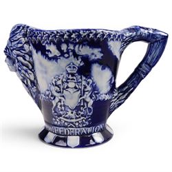 Late 19th century, Ironstone Canadian Confederation jug, H25cm 