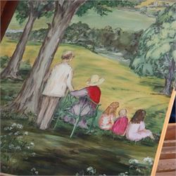 20th century “French style” Two manual Harpsichord by John Rooks of Tincknall (1971).
Double manual keyboards with three sets of strings: Two Unison, one octave and “buff” stop. Black outer casing with gold banding, five octave keyboards with 63 keys E1-G6, with black naturals and synthetic covered white sharps, inner lid painted with a rural scene, with adjustable music desk. Soundboard, bridges, strings and synthetic jacks in good condition with just one small crack to the treble area of the soundboard, key action with reasonable repetition and damping but in need of some regulation, case raised on turned baluster supports.

 You can find and listen to an example of Alan Cuckston playing this particular Harpsichord in the link below:
The King’s Hunt by John Bull

Given the intricate nature of these historic instruments, specialist support will be available if required, to assist successful buyers with safe removal and onward handling. Price upon application. 

