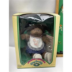 Ideal 'Tank Command' battle action game; boxed; Kay 'Pin Football' bagatelle game; Coleco Cabbage Patch Kids 'Carita Aleen' doll; boxed with certificate; and Palitoy composition head and body doll; boxed (4)