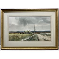 John Barrie Haste (British 1931-2011): 'Blubberhouse Moors', watercolour signed, titled verso 38cm x 65cm 