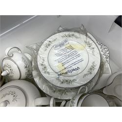 Wedgwood Westbury pattern tea set; another Wedgwood floral patterned tea set; and an Elizabethan rose pattern tea set.