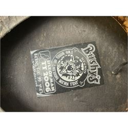 Elizabeth II Yeoman Warders (Beefeater) No.1 Undress blue uniform - comprising tunic bearing label Crown Military Uniforms H.M. Tower of London and bonnet by S. Patey (2) 