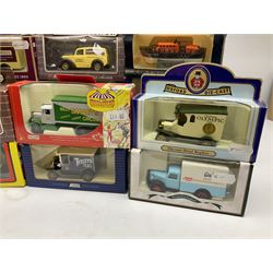 Thirty-nine modern die-cast models by Corgi, Days Gone, Lledo, Oxford etc including promotional vehicles, TV & Film related, Circus and Showmans etc; all boxed (39)