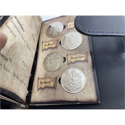 Harry Potter 'Gringotts Savings Book Coin Collection', various commemorative crowns, pre-decimal coinage, United States of America one dollar banknote etc