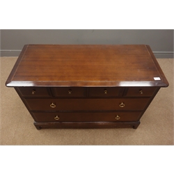  Stag Minstrel chest, four short and two long drawers, W107cm, H72cm, D47cm  