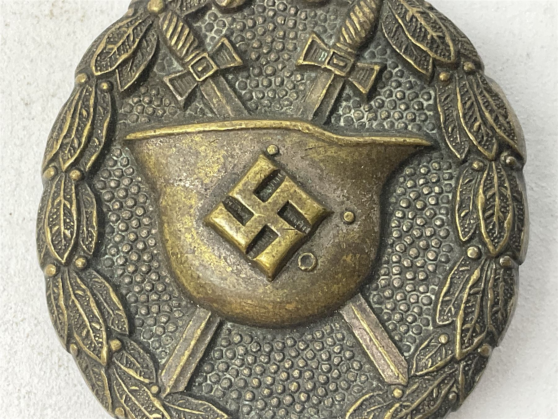 WW2 German General Assault badge and a Wound badge (2)