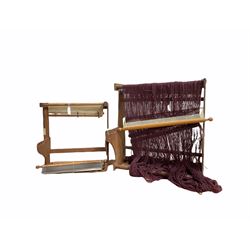 Upright table hand loom and one other H62cm max (2)