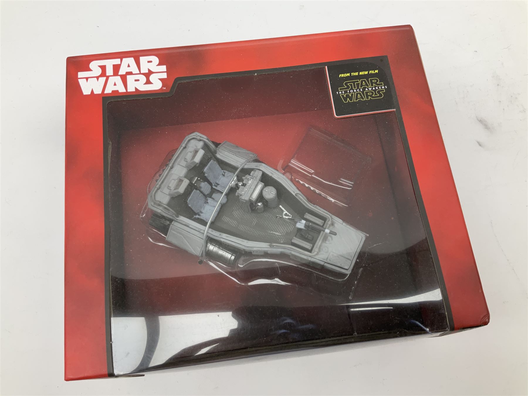Star Wars - Disney Store The Force Awakens figurine playset, Poe's X-Wing Fighter, Snowspeeder and First Order Tie Fighter; Solo figurine set; The Last Jedi Elite Series die-cast action figure of Praetorian Guard; all mint and boxed; together with Star Wars Episode 1 card game, boxed (7)