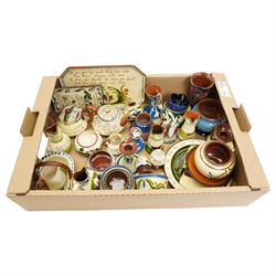 Large collection of Devon/Torquay Motto ware, in one box