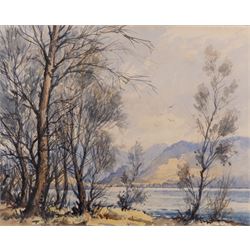 Robert Leslie Howey (British 1900-1981): View Through the Trees, watercolour apparently un...