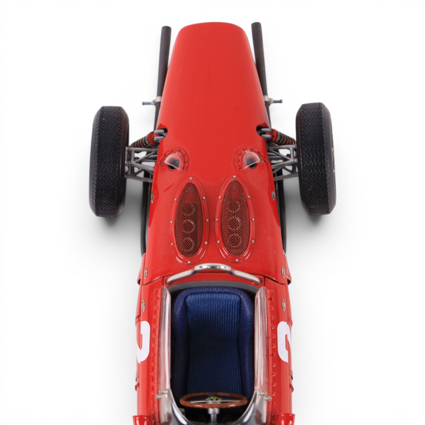 Limited edition CMC 1:18 scale diecast model car no.M068 Ferrari Dino 156 F1 'Sharknose' 1961 racing no. 2 in red, Italian GP Phil Hill, boxed