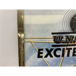 Helicopter Spies - Man from Uncle poster, framed and glazed, overall H79cm L104cm