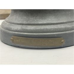 Pair of spelter figures modeled as Cavaliers, together with a spelter figure of Joan of Arc, largest H52cm