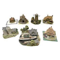Seven Lilliput Lane cottages, comprising five limited edition examples, one French collection example and one Dutch collection, to include Queen of Windemere, Penkill Castle and Gertrude's Garden, all with boxes, four with deeds