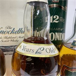 Knockdhu, 12 year old, single malt Scotch whisky, 70cl, 40% vol, Miltonduff, 12 year old, single malt Scotch whisky, 70cl, 43% vol and Deanston, 12 year old, single malt Scotch whisky, 70cl, 40% vol (3)