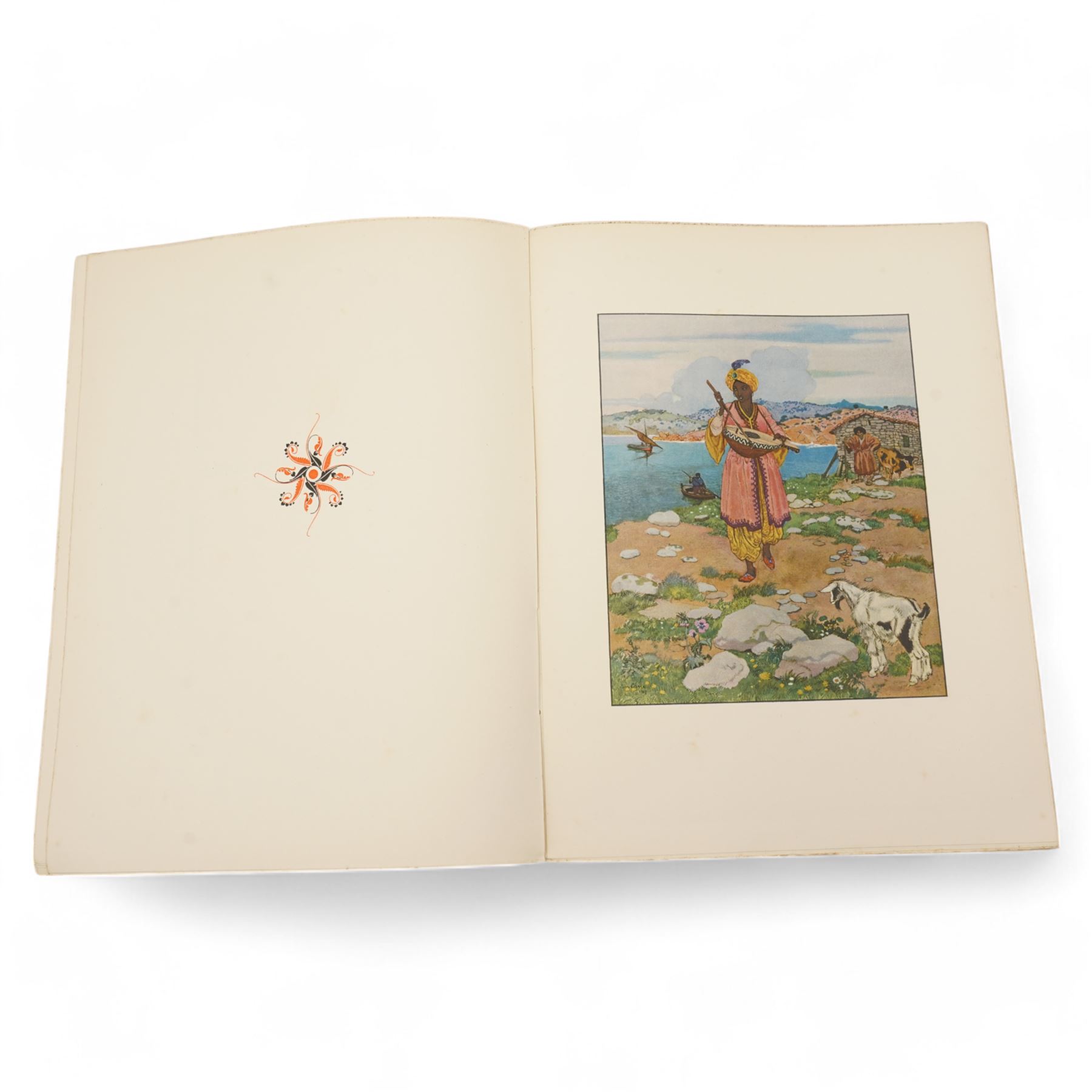 G Michaut - 'Aucassin et Nicolette' - pub.in French by L'Edition D'Art Henri Piazza 1929 limited edition with coloured plates by L Carre, soft cover, Gide, Romains Colette and Mauriac - 'La Guirlande des Annees' pub. Flammarion 1941, limited edition of 500 with coloured plates, J Marchand - 'Le Roman de Tristan et Iseut' 1924, coloured plates by Robert Engels, soft cover and 'Le Roman de Jean de Paris' 1924, soft cover and coloured plates, all published in French 