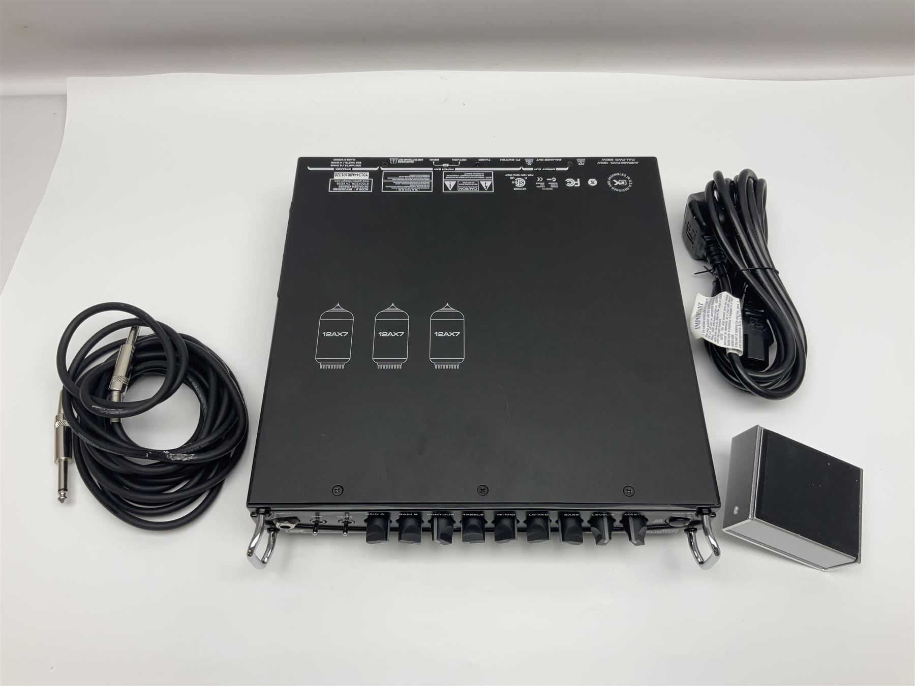 Gallien Krueger MB Fusion 800 amplifier still in factory packaging and delivery box; with additional RFB-111 remote foot controller