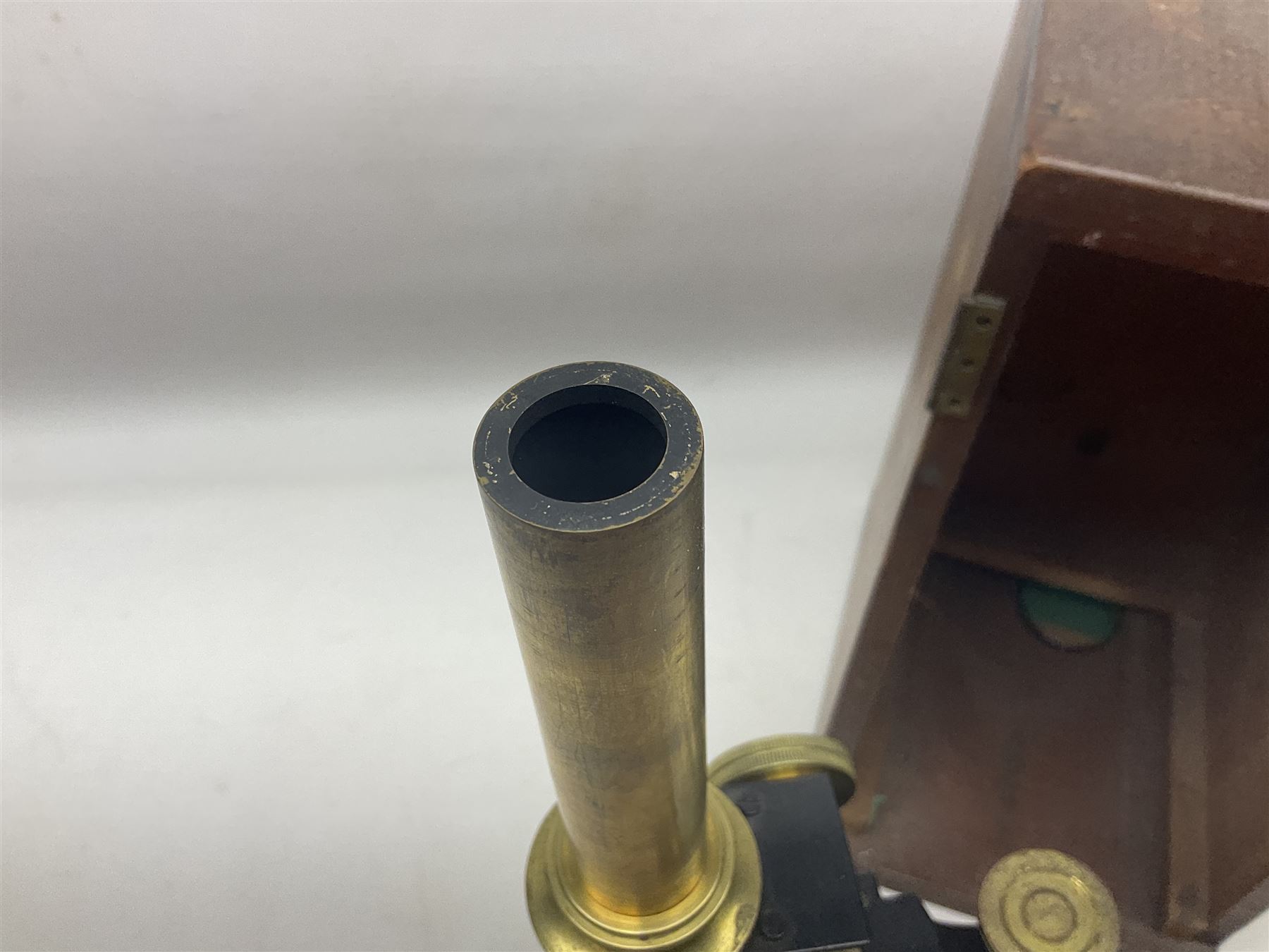 Four microscopes, comprising Nomo Biolam, RCS Zoo Lab 240, R Beck no 13756 and one other