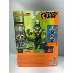 Five modern carded/boxed Action Man figures - Dr. X, Prof. Gangrene, Robot, Anti Freeze and No Face (5)