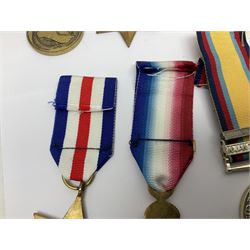 Twelve copy medals including for Operational Service, Gulf Medal, South Atlantic Medal, Iraq Medal, General Service Medal, Air Crew Europe Star, RMS Carpathia etc; all with ribbons (12)