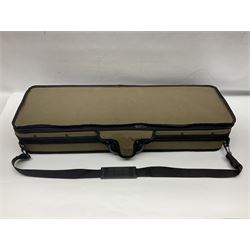 Early 20th century French Mirecourt violin with 35.5cm two-piece maple back and ribs and spruce top; bears label 'The Garrodus Violin H & Co No.1587 Anno 1912' L59cm overall; in modern fitted case with bow